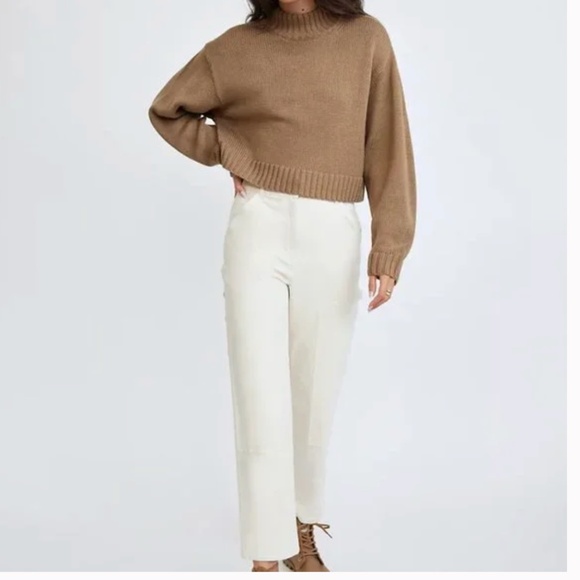 Aritzia Wilfred Free Harper Sweater • 100% Merino Wool • Saville Brown • M - Picture 2 of 11